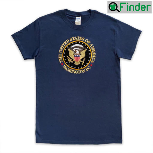 Vintage Presidential Seal Embroidered Unisex T Shirt