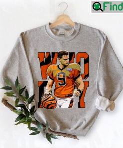 Vintage Style Joe Burrow Cincinnati Bengals Football Crewneck Sweatshirt