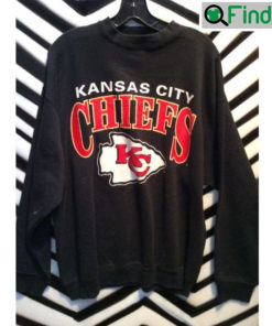 Vintage Style Kansas City Chiefs Football Crewneck Sweatshirt