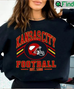 Vintage Style Kansas City Football Team Crewneck Sweatshirt