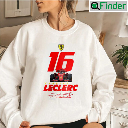 Charles Leclerc 16 Signature Race Car Sweatshirt