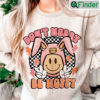 Dont Worry Be Hoppy Happy Easter Smiley Bunny Ears T Shirt