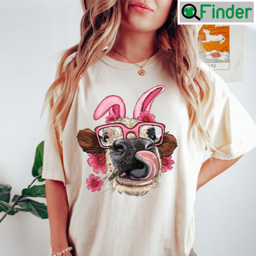 Easter Bunny Ears Cow Head Shirt