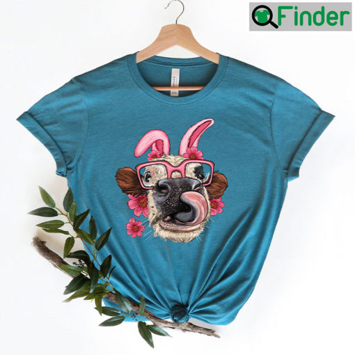 Easter Bunny Ears Cow Head Shirts