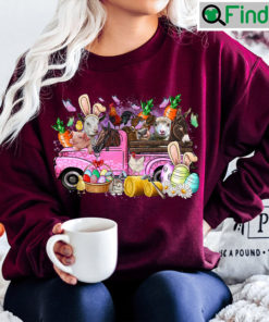 Easter Day Farm Animals Truck Sweatshirt