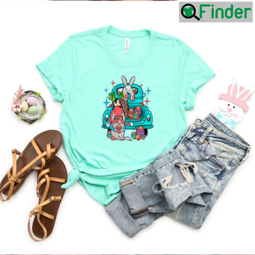 Easter Truck Bunny Tee Shirt