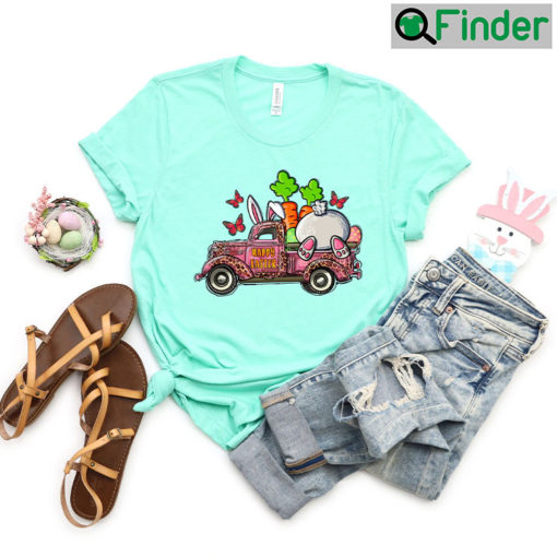 Easter Truck Cute Bunny Tee Shirt