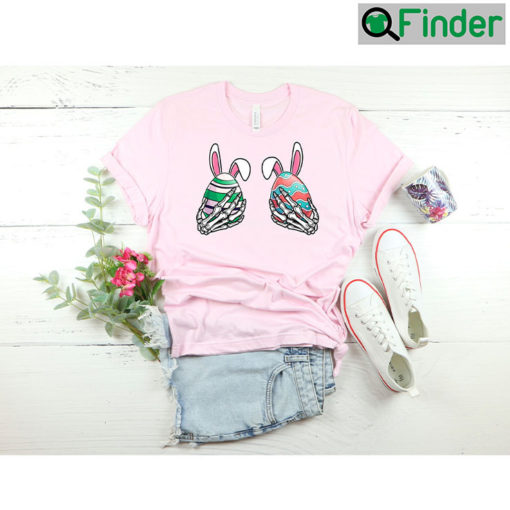 Egg Skeleton Cute Easter Bunny Tee