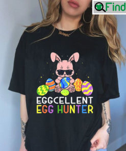 Eggcellent Egg Hunter Easter Bunny Tee