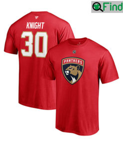 Florida Panthers 30 Spencer Knight Name Number T shirt