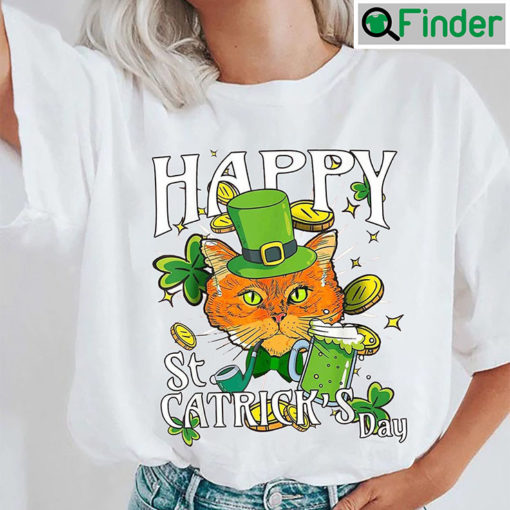 Happy St Catricks Day Lucky Cat Sweatshirt