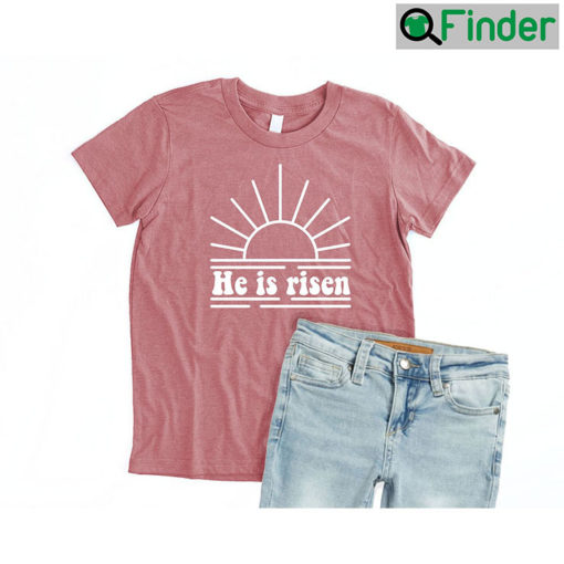 He Is Risen Christian Easter Tee Shirt