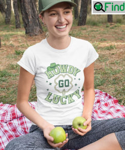 Howdy Go Lucky Western St Patricks Day T Shirt