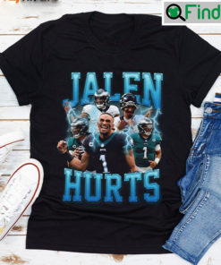 Jalen Hurts Retro Unisex Graphic Tee Shirt For Fan