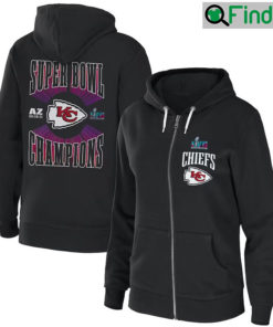 KC Chiefs Super Bowl LVII Champions Full Zip Hoodie