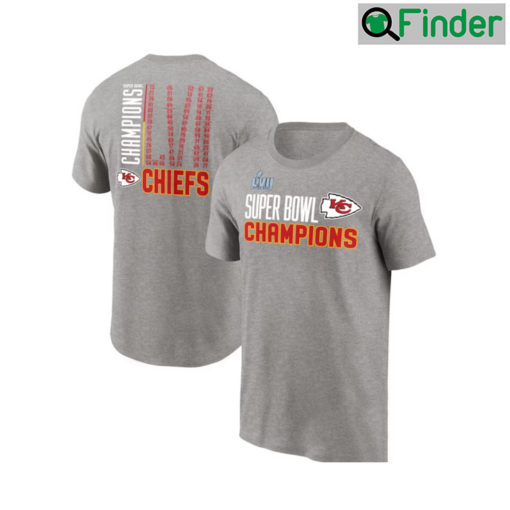 Kansas City Chiefs Super Bowl LVII Champions Roster T Shirt