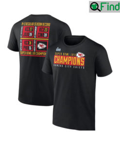 Kansas City Chiefs Super Bowl LVII Champions Scoreboard T Shirt