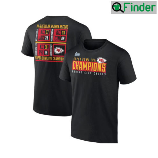 Kansas City Chiefs Super Bowl LVII Champions Scoreboard T Shirt