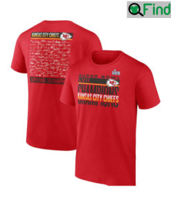 Kansas City Chiefs Super Bowl LVII Champions Signature T Shirt