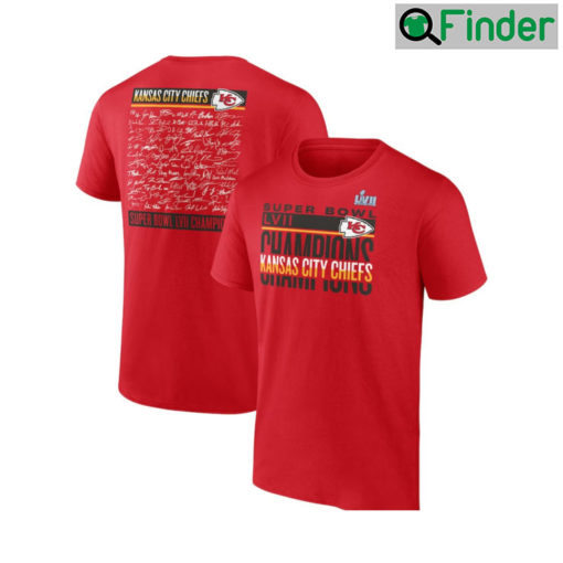 Kansas City Chiefs Super Bowl LVII Champions Signature T Shirt