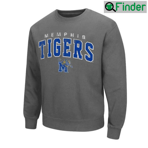 Memphis Tigers University Retro 90s Print Crewneck Sweatshirt