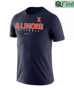 Nike X Illinois Fighting Illini Baseball T Shirt