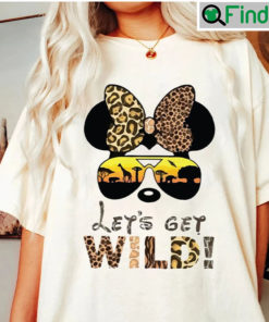 Original Lets Get Wild Disney Vacation Disneyland Vintage T shirt