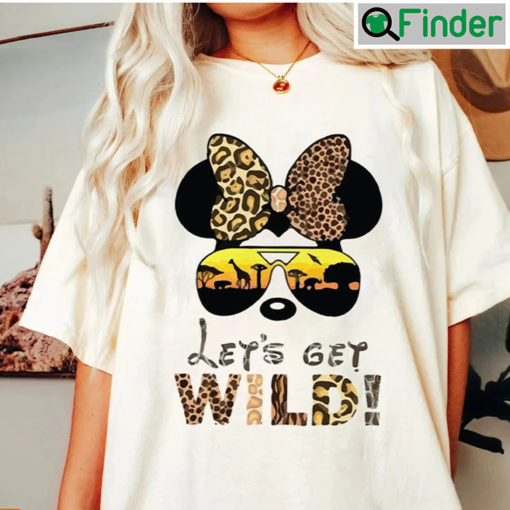 Original Lets Get Wild Disney Vacation Disneyland Vintage T shirt