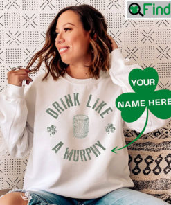 Personalized Funny St Patricks Day Name Distressed Custom Irish Tee
