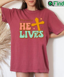 Plot Twist He Lives Christian Cross tees