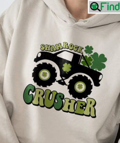 Shamrock Crusher Kids St Patricks Day Truck Boys Shirt