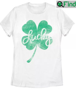 St. Patricks Day Lucky Retro Shamrock T Shirt