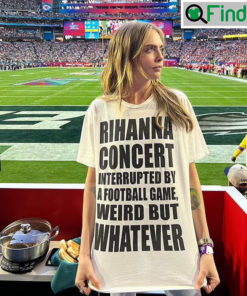 Super Bowl Cara Delevingne Rihanna Concert T Shirt