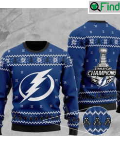 Tampa Bay Lightning 2020 Stanley Cup Champions Ugly Sweater