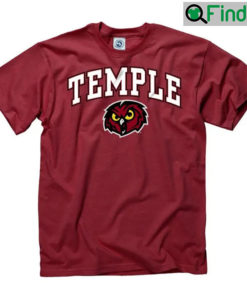 Temple Owls University Logo Print T shirt Gift For Fan