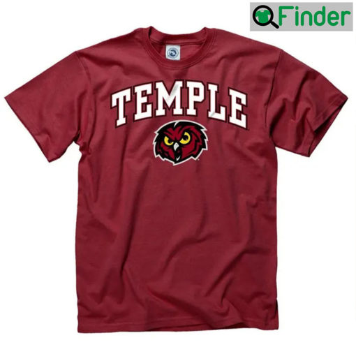 Temple Owls University Logo Print T shirt Gift For Fan