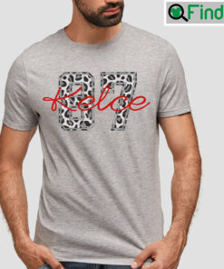 Travis Kelce 87 Cheetah Print Shirt Gift For Fan