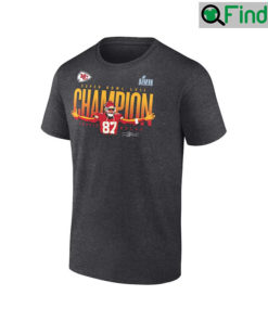 Travis Kelce Super Bowl LVII Champions Signature T Shirt