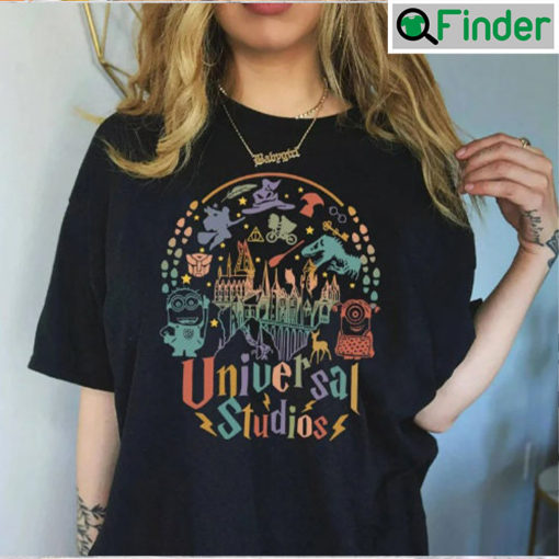 Universal Studios Retro Unisex T shirt Family Birthday Gift