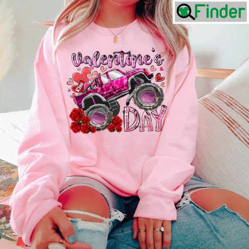 Valentines Day Monster Truck Shirt