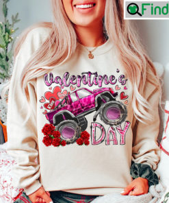 Valentines Day Monster Truck T Shirt