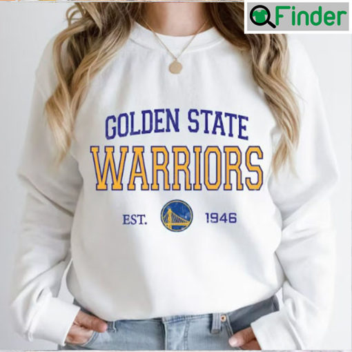 Vintage 80s Golden State Warriors Basketball Crewneck Sweatshirt