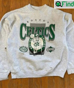 Vintage 90s Boston Celtics Print Crewneck Sweatshirt For Fan