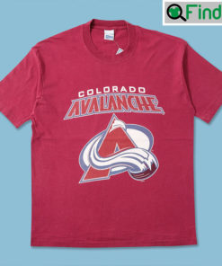 Vintage 90s Colorado Avalanche Ice Hockey Printed T Shirt