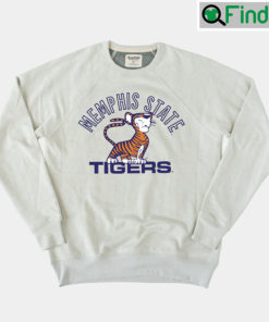 Vintage 90s Memphis State Tigers Print Crewneck Sweatshirt