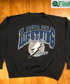 Vintage 90s Style Tampa Bay Lightning Logo Crewneck Sweatshirt