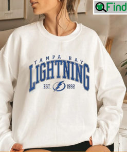 Vintage 90s Tampa Bay Lightning Logo Crewneck Sweatshirt