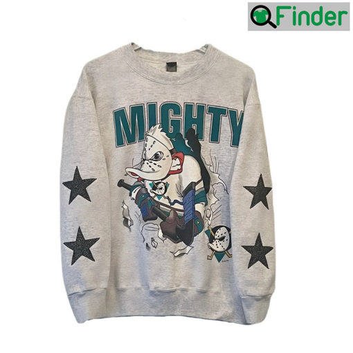 Vintage Anaheim Mighty Ducks Sweatshirt With Black Crystal Star