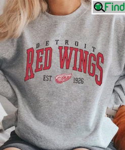 Vintage Detroit Red Wings Hockey Team Fan Sweatshirt