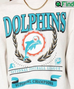 Vintage Miami Dolphins Super Bowl Champions Logo Sweatshirt